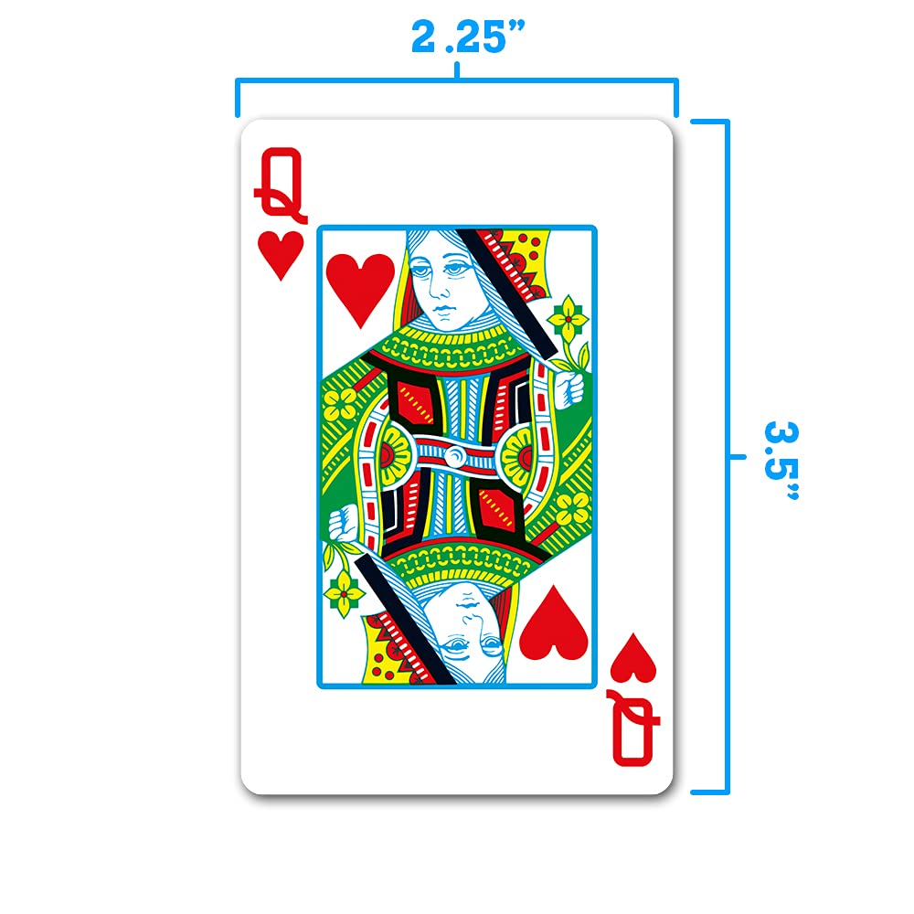 Copag 2023 WSOP World Series of Poker 100% Plastic Playing Cards, Bridge Size (Narrow) Red/Blue Double Deck Set (Regular Index)