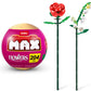 ZURU MAX Premium Garden Building Bricks Collection, Long Flowers Set with 2 Flowers, up to 233 Pieces, 10 Designs to Collect