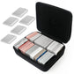 Hard Travel Card Game Case Includes 4 Removable Dividers and 500 Counts Card Sleeves, Holds Up To 1600 Cards for Cards Against Humanity and Other