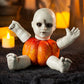 Fun Express Spooky Doll Pumpkin Poke-Ins Halloween Decoration, 5 Pieces