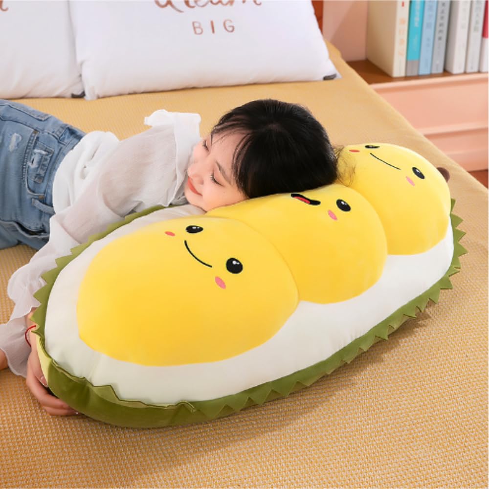 OPHRBU Fruit Durian Plush Pillow Toys with Soft Surface, Suitable for Birthday, Party, 1 Piece (29.5inch)