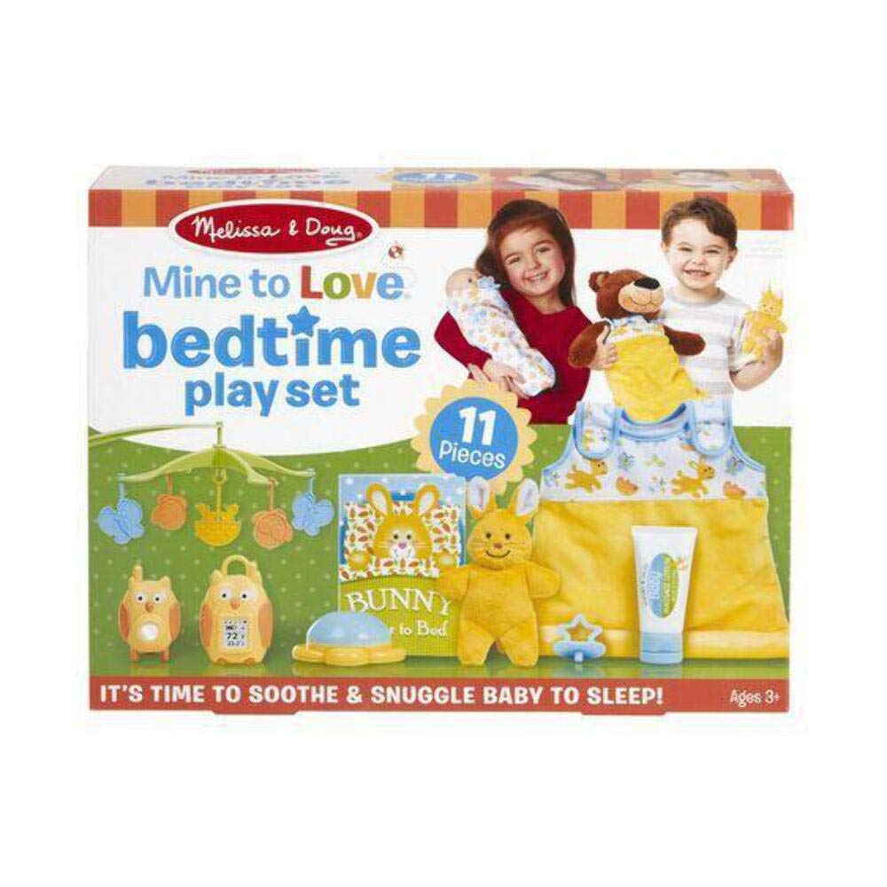 Melissa & Doug Mine to Love Bedtime Play Set for Dolls with Night-Light, Baby Monitors, Mobile, More (11 pcs)