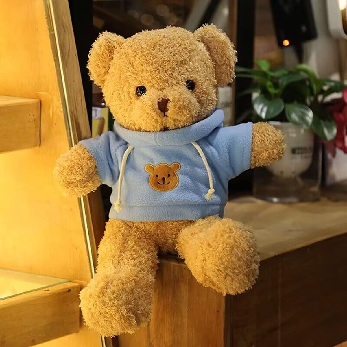 Sibupue Teddy Bear Stuffed Animals Soft Plush Cute Teddy Bear Doll for Boys Girls 11.8in (taidi Xiong lanse)