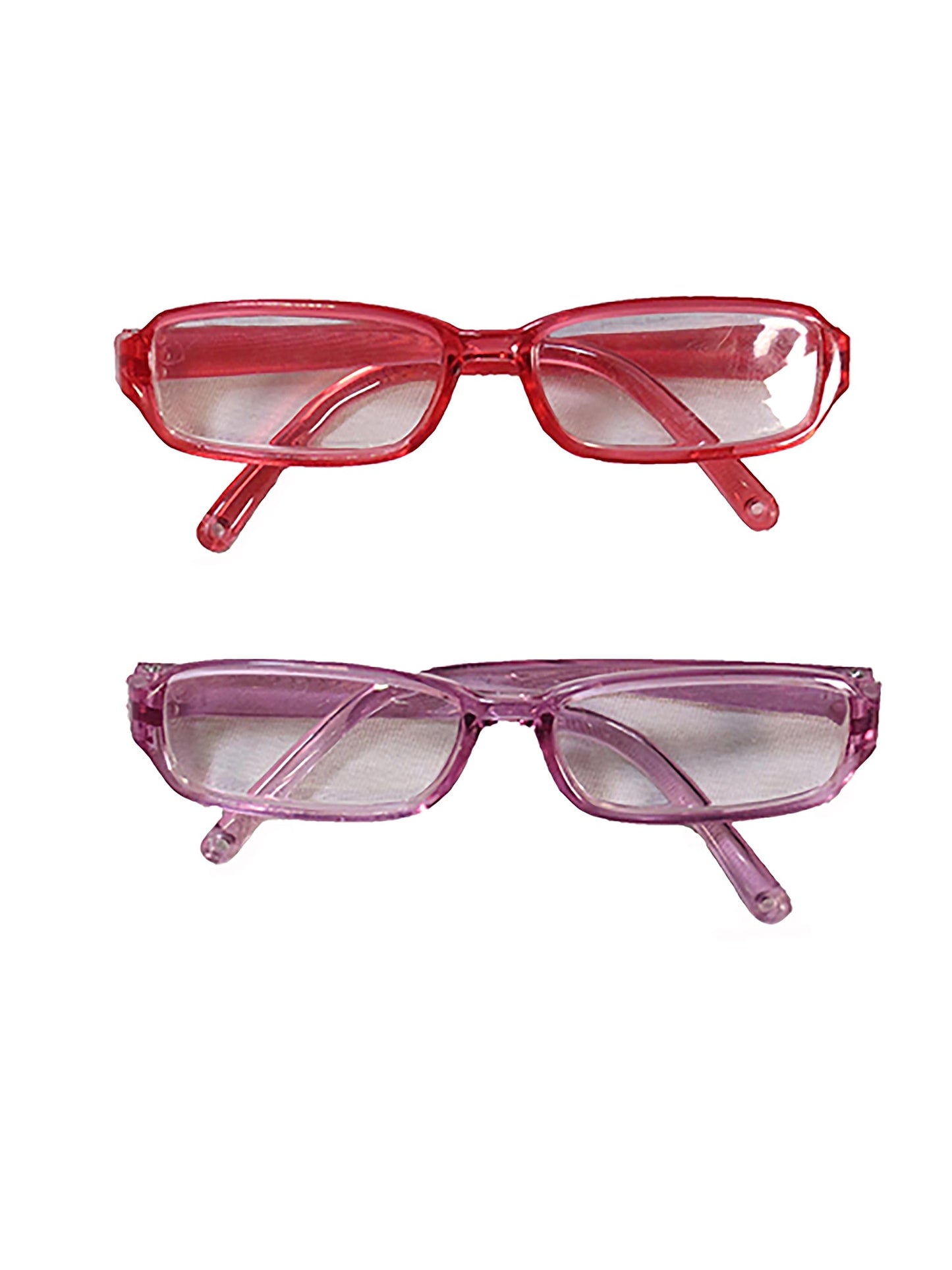 American Fashion World Doll Pink and Purple Framed Glasses for 18-Inch Dolls | Premium Quality & Trendy Design | Dolls Accessories | Perfect Fit