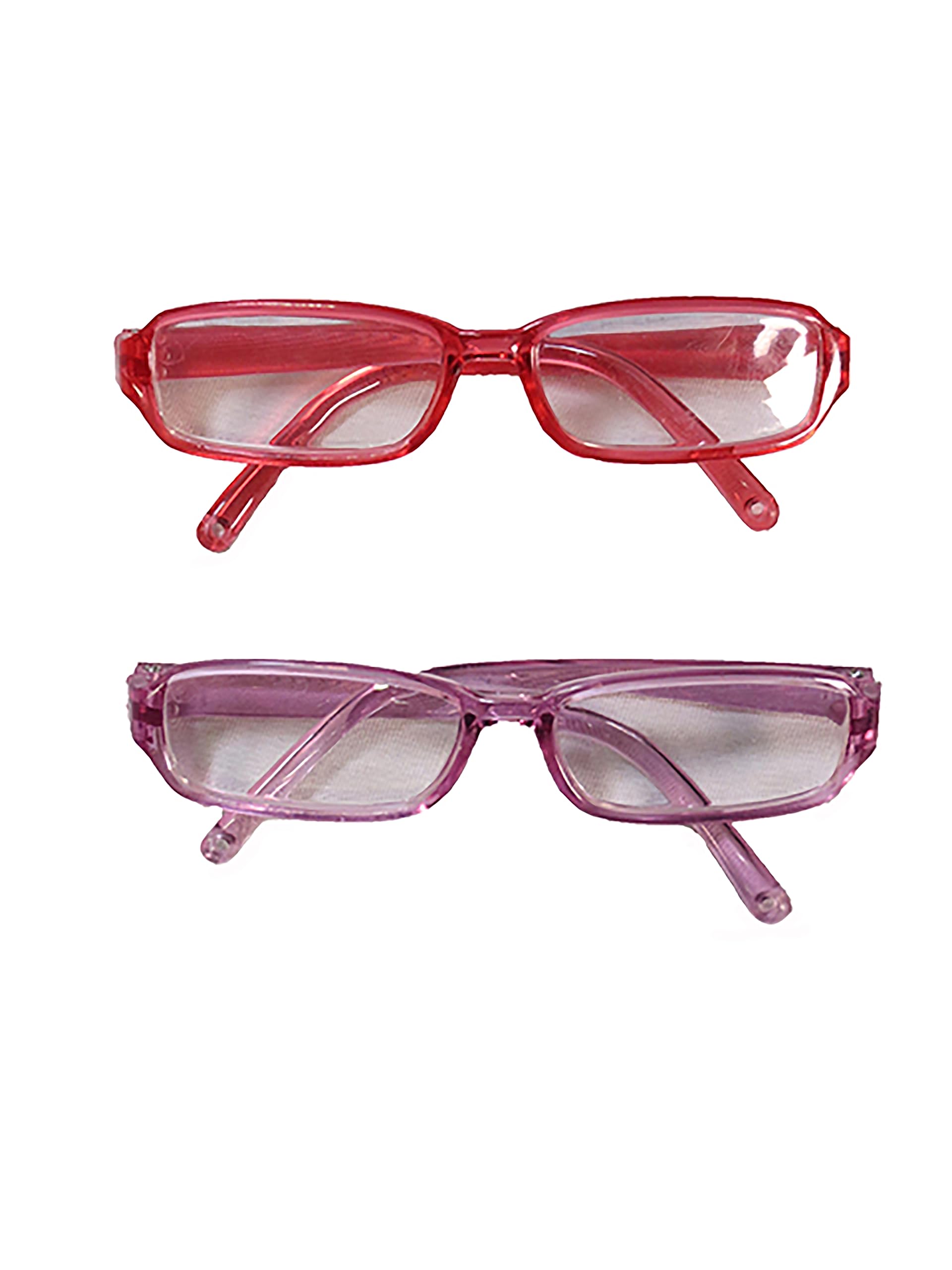 American Fashion World Doll Pink and Purple Framed Glasses for 18-Inch Dolls | Premium Quality & Trendy Design | Dolls Accessories | Perfect Fit