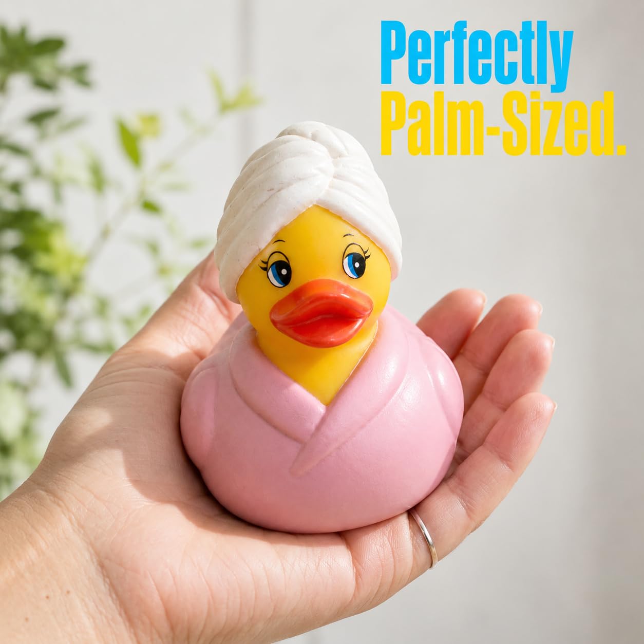 3 Inch DUCKY CITY Pink Spa Rubber Duck [Sealed, Floats Upright] Jeep Ducks, Bath Toy for Kids and Toddlers, Baby Safe Pink Duck Gift, Collectible