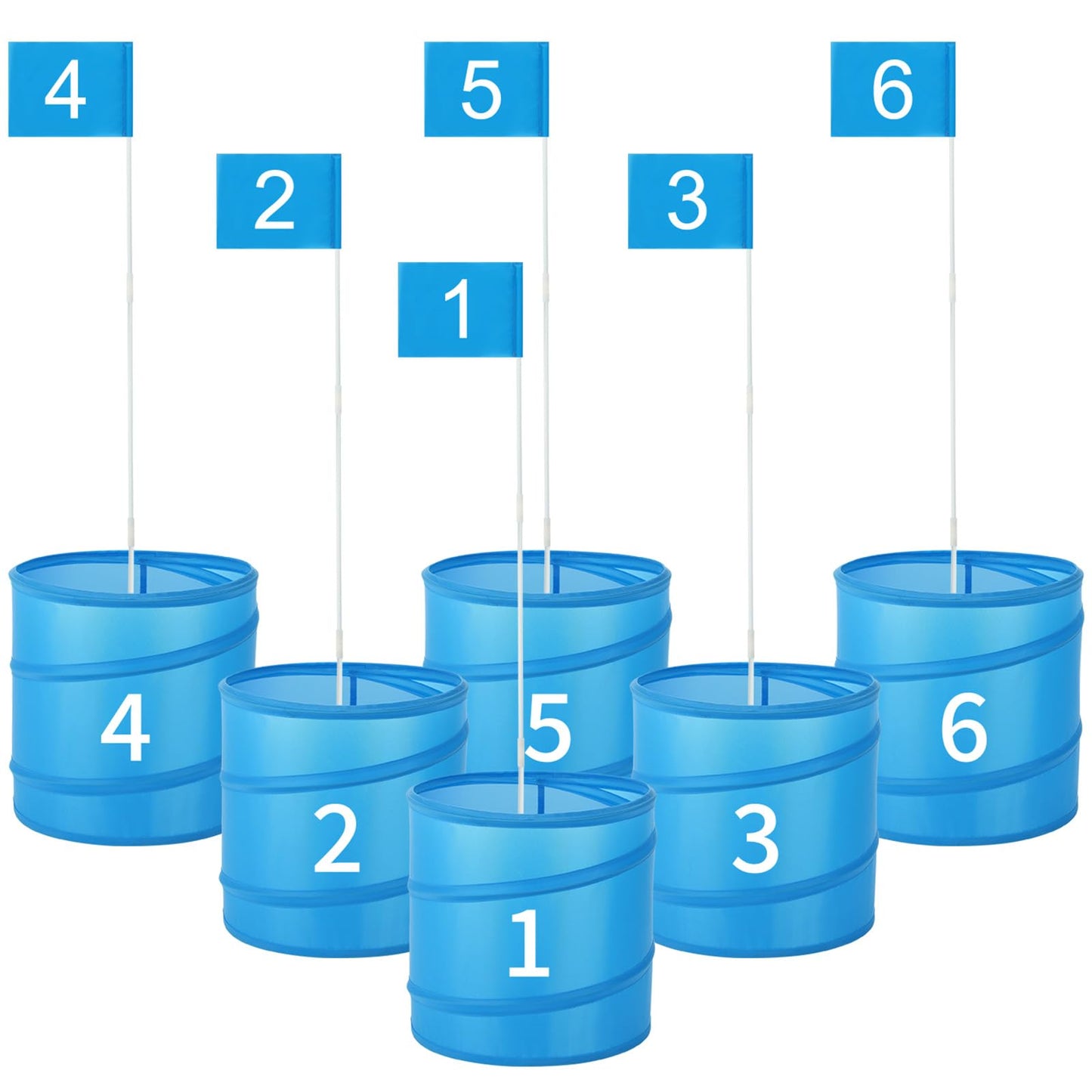 MoKo Backyard Golf Game, Portable Battle Golf Set with 6 Buckets,No Clubs
