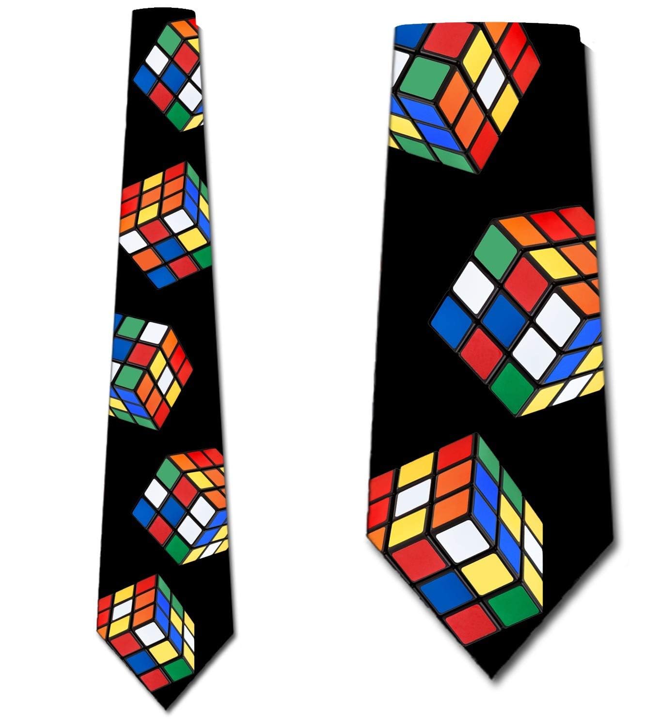 Three Rooker Puzzle Cube Ties Mens 3D Puzzle Necktie