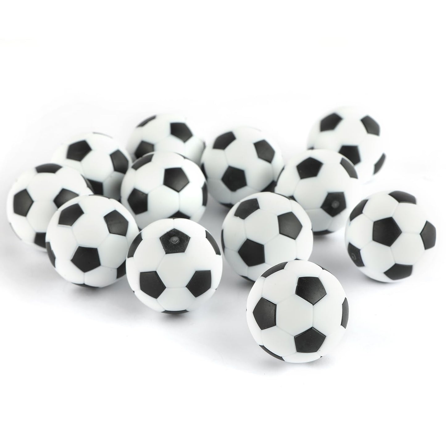 zeyce Pack of 9 Foosball Balls Mini Soccer Balls - Small Soccer Ball Replacements for Foosball Table Fun Home Recreation