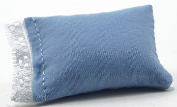 International Miniatures by Classics Dollhouse Miniature Blue Pillow