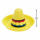 Fun Express Mini Plastic Sombrero Hats - Set of 12 - Chips n Dip, Candy Bowls and Party Favors - Great for Cinco De Mayo, Taco Night and Other Fiesta