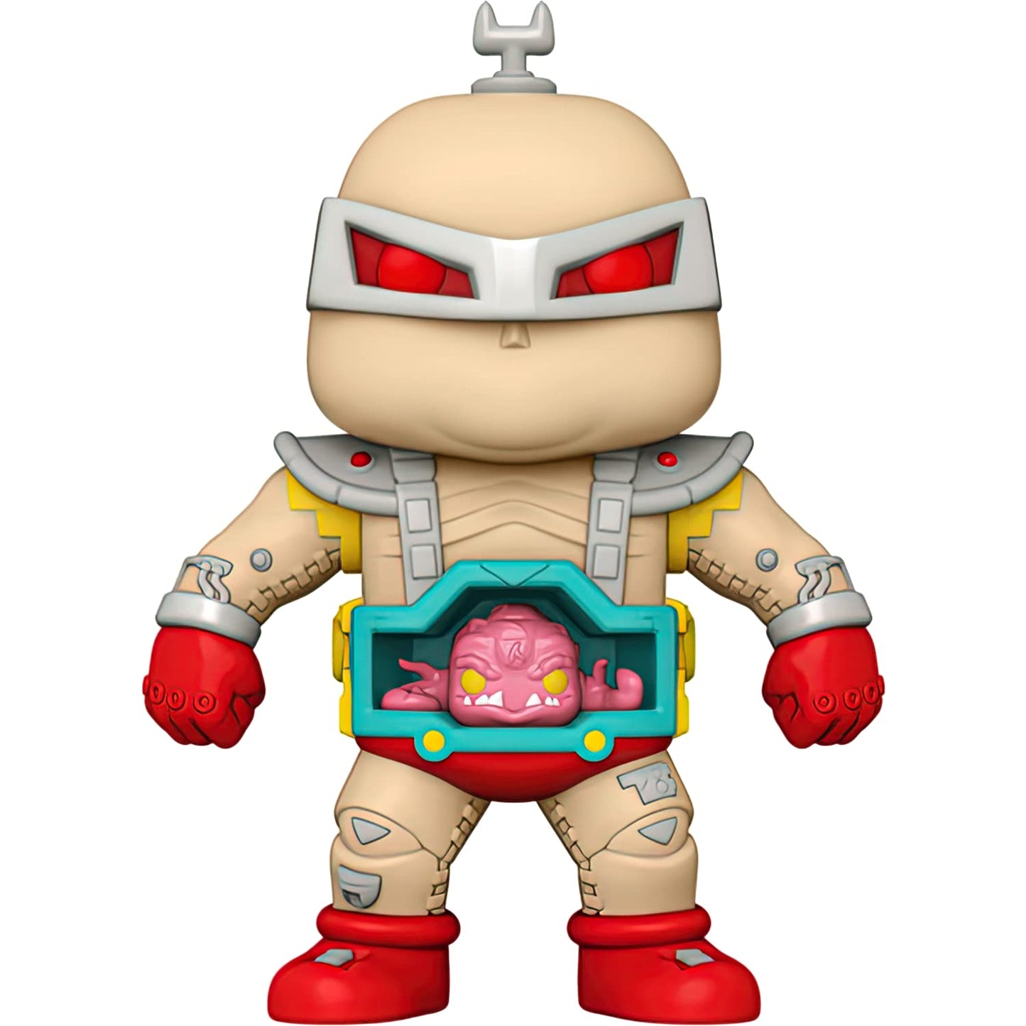 Funko Krang (EE Exc): 6in Fun ko P o p ! Retro Toys Vinyl Figurine Bundle with 1 Compatible Protector (072 - 51406 - B)