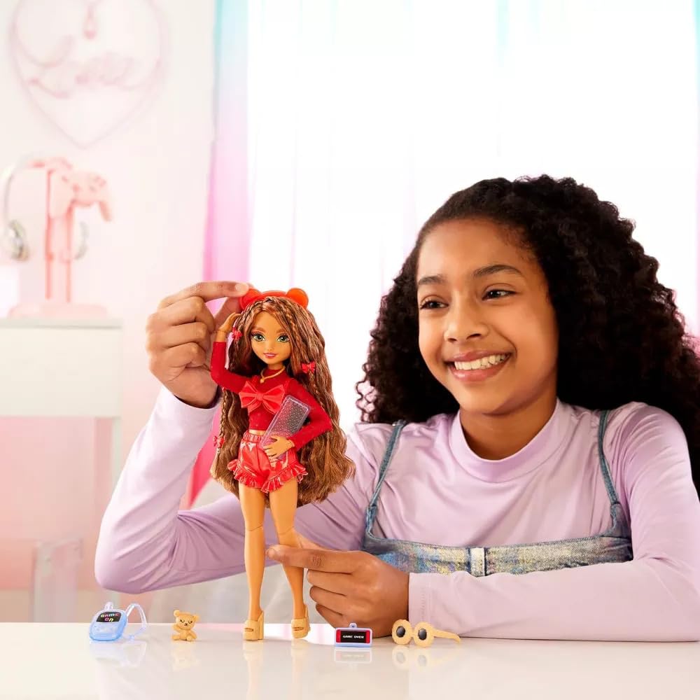Barbie Dream Besties Teresa & Malibu Posable Fashion Doll Bundle, 2 Doll & Accessories Playsets with Video Game and Makeup Themed Pieces, Long Hair