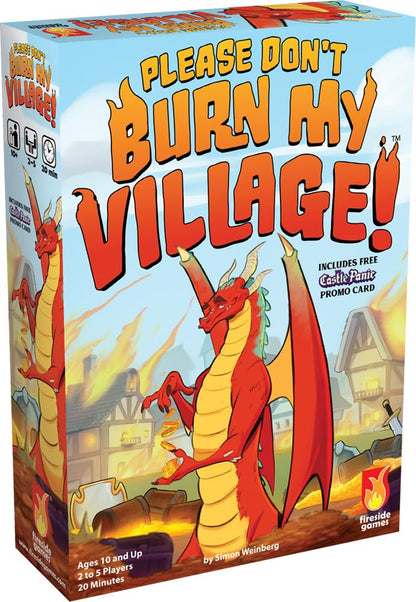 Please Don’t Burn My Village by Fireside Games | Ages 10+ | 2-5 Players | Competitive Gameplay | Strategic Card Game