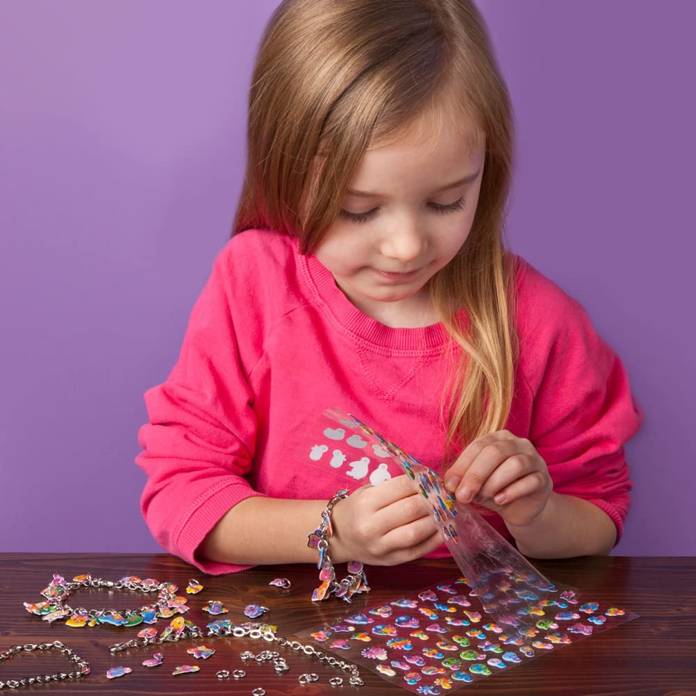 Craft-tastic - DIY Puffy Charm Bracelets Kit - Make Your Own Jewelry - Ages 6+, 9 Inch