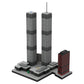 MakerTopia World Trade Center Model (1973-2001) Building Blocks Set, 1/2000 Scale New York City Landmark Architecture, Collectible Building Kit