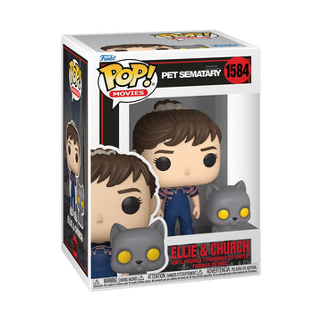 Funko POP! & Buddy: Pet Sematary - Ellie Creed & Church - Pet Sematary 1986 - Collectable Vinyl Figure - Gift Idea - Official Merchandise - for Kids &