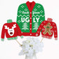Big Dot of Happiness Ugly Sweater - Holiday and Christmas Party Centerpiece Sticks - Table Toppers - Set of 15