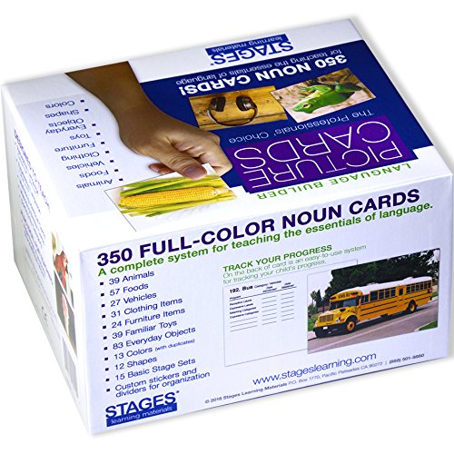 Stages Learning Materials Language Builder Picture Noun Flash Cards Photo Vocabulary Autism Learning Products for ABA Therapy and Speech