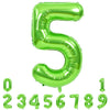 TONIFUL 40 Inch Large Green Numbers Balloons 0-9, Number 5 Digital 5 Helium Foil Mylar Big Number Balloons for 2026 Graduation New Year Eve Birthday