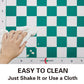 LUCKIN SPORTS Standard Professional Tournament Chessboard, 20" x 20" in Size with 2.25" Squares. 100% Durable Felt Fabric. Waterproof and Stain