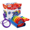 MOLIMOLLY Kids Jumbo Magnifying Glass with Stand- 6 Pieces,Ages 3+, Easy Grasp Primary Science Magnifiers with Stand,Science Classroom Accessories
