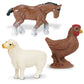 Safari Ltd. Farm Fun Pack - Mini Figures of Farm Animals - Educational Toy Set for Boys, Girls, and Kids Ages 5+