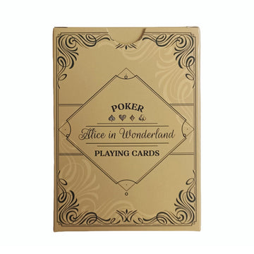 Black Lotus Alice in Wonderland Playing Cards Poker Deck 54 Cards All Different Vintage Retro Classic Style for Party Game