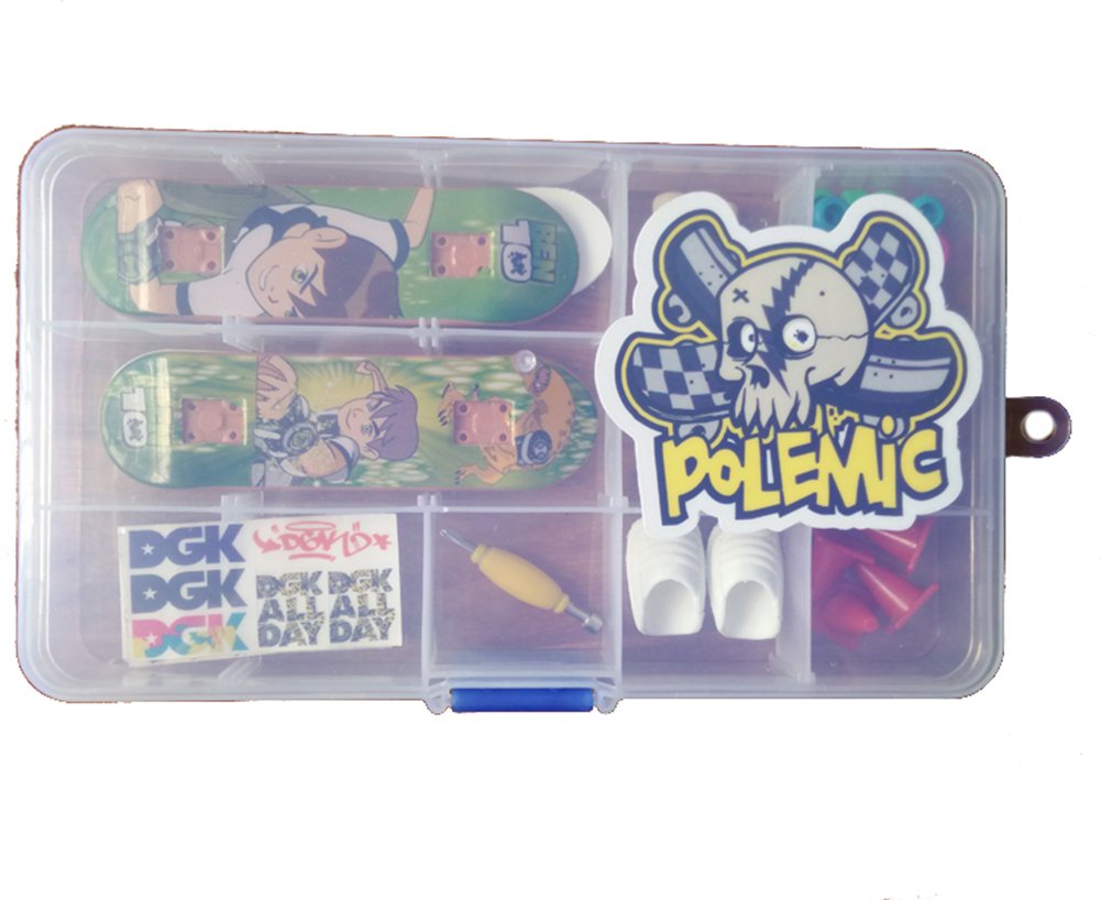RemeeHi DIY Finger Skateboard with Nuts Trucks Tool Kit Packaged in Box