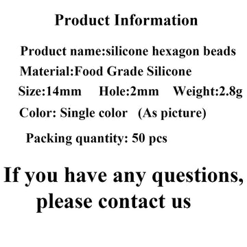 50pcs Maroon Color 14mm Hexagon Silicone Beads for Keychain Silicone Geometry Octagonal Spacer Beads Mom Lanyard Jewelry Making
