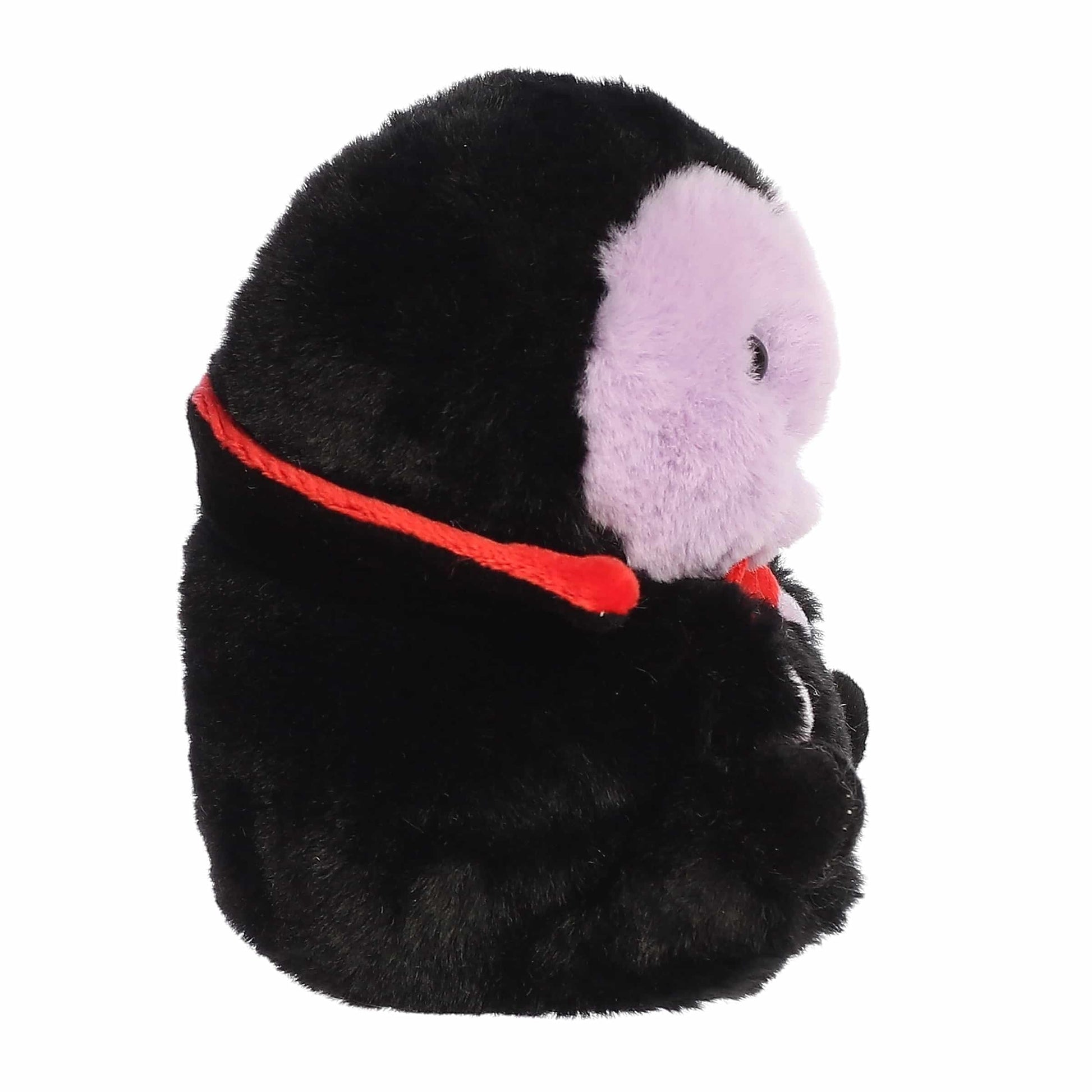 Aurora® Spooky Rolly Pet™ Vaughn Vampire™ Stuffed Animal - Compact Size for On-the-Go Fun - Perfect for Halloween Decorations and Gifts - Purple 5