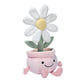 Lambs & Ivy Daisy Dreams Poseable Flower Pot Plush Stuffed Animal Toy - 11 Inch