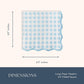 Bonjour Fête Light Blue Gingham Paper Party Dinner Napkins | Premium Party Supplies | Baby Showers, Bridal Showers, Tea Parties, & Casual Gatherings |