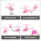 QUANA Rc Helicopter, Pink Remote Control Helicopter for Kids Girls Ages 8+