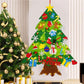YUEWO Felt Christmas Tree Set, 3.3ft DIY Door Wall Hanging Christmas Tree with 32 PCS Detachable Ornaments, for Party Supplies Xmas Gifts Home New
