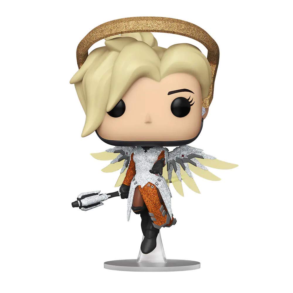Funko Pop! Overwatch Diamond Mercy Blizzard Exclusive Figure