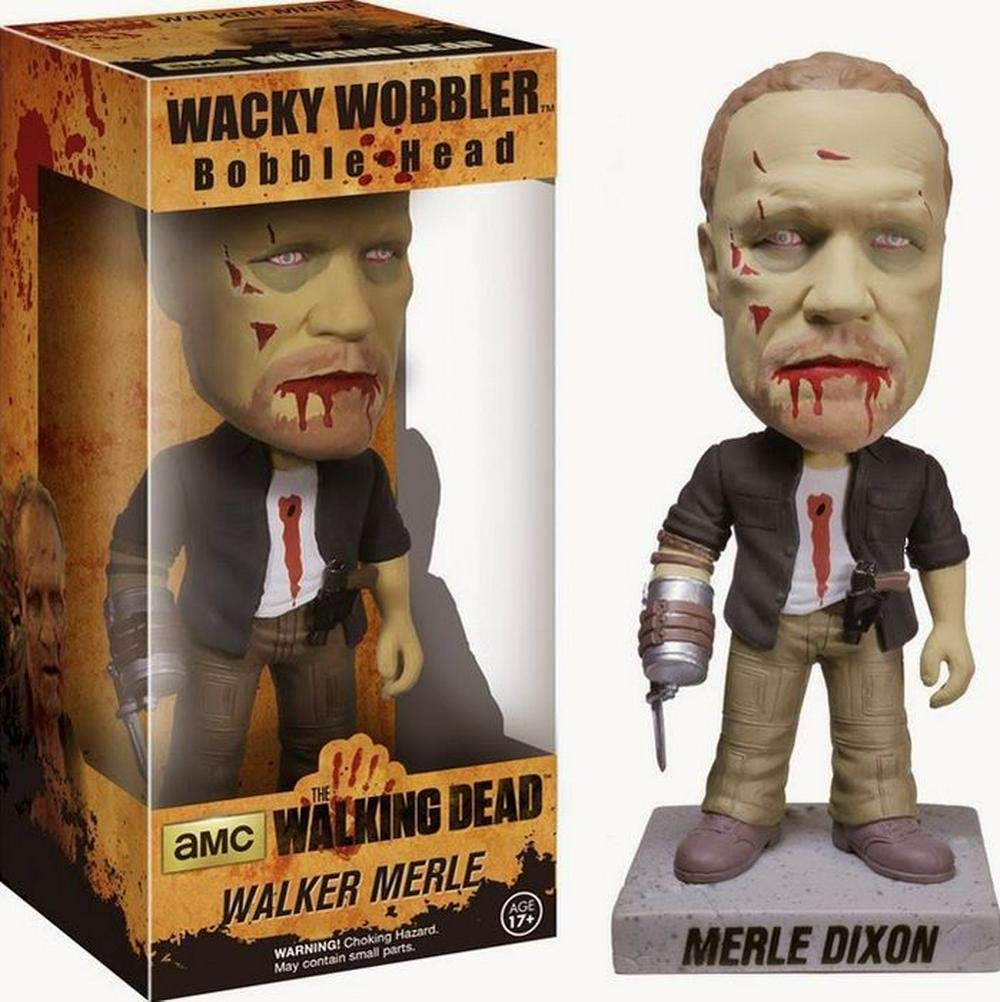 ZOMBIE MERLE CABEZON FIG 18 CM WACKY WOBBLER THE WALKING DEAD