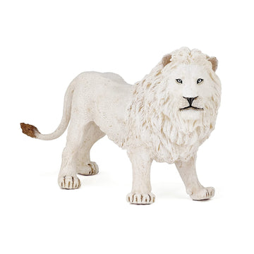 Papo - Realistic White Lion Figure Toy for Kids - Ages 3+ - Wild Life Collection - Educational Play Wildlife Discovery - Gift Idea Toy for Girls