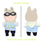 17cm Doll Clothes,Outfit Set Includes Shoes for 17cm Dolls-Fashion Premium Cute Easy Removable Doll Clothing Set with Accessories(No