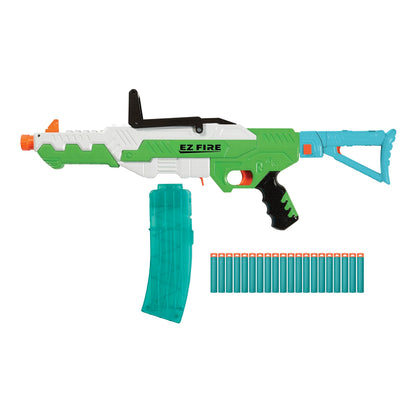 Air Warriors: EZ Fire Blaster - Rifle Dart Blaster, 20 Accu-Blast Darts & Banana Clip, EZ Shot Technology, Shotts Up to 80ft, Kids Toy, Ages 6+