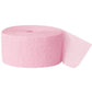 Unique Industries Crepe Paper Streamer, 81ft, Pastel Pink