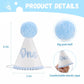 Kaniwati Baby 1st Birthday Party Crown, Pink Birthday Embroidered Party Hat, Blue One Party Hat For Boys (BULE-ONE-CXMZ)