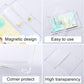 6 Pack Magnetic Card Holder 130pt Thick One Touch Hard Plastic Trading Protector Case for Baseball Basketball Football Sports Cards