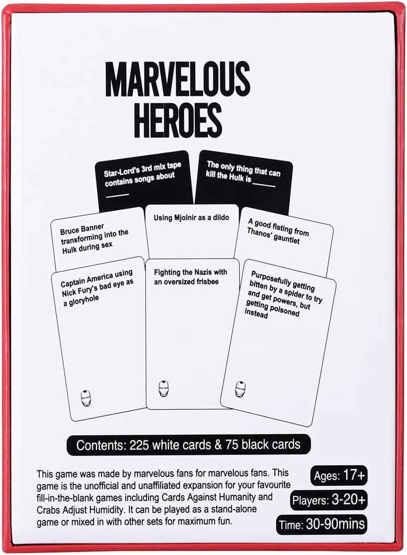 xvuzeqt Super Heroes Card Game Card Games for Adults and Family, Party Games for Game Night