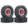4PCS Metal Beadlock Wheel Hub Wheel Rim ? Rubber Tire for WPL C14 C24 C34 C44 B14 B24 B16 B36 MN MN78 D90 MN90 MN91 MN96 MN98 MN99 MN99S RC Car