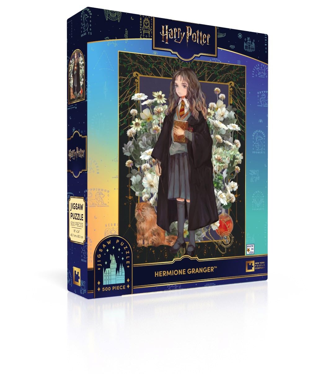 New York Puzzle Company - Harry Potter Hermione Granger - 500 Piece Jigsaw Puzzle for Family Game Nights
