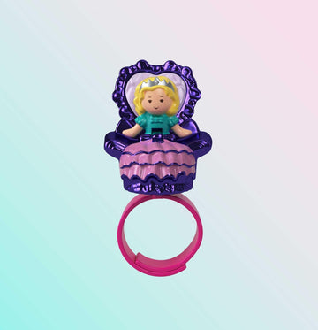 Polly Pocket Collector Compact with 2 Dolls, Keepsake Collection Royal Ball Jewelry Accessories Set, Collectible Toy with Unicorn Castle Theme