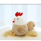 YUKOUQIAN Chicken Stuffed Animal Chicken Plush Doll Toy 8 inch for Girls Christmas (Chicken)