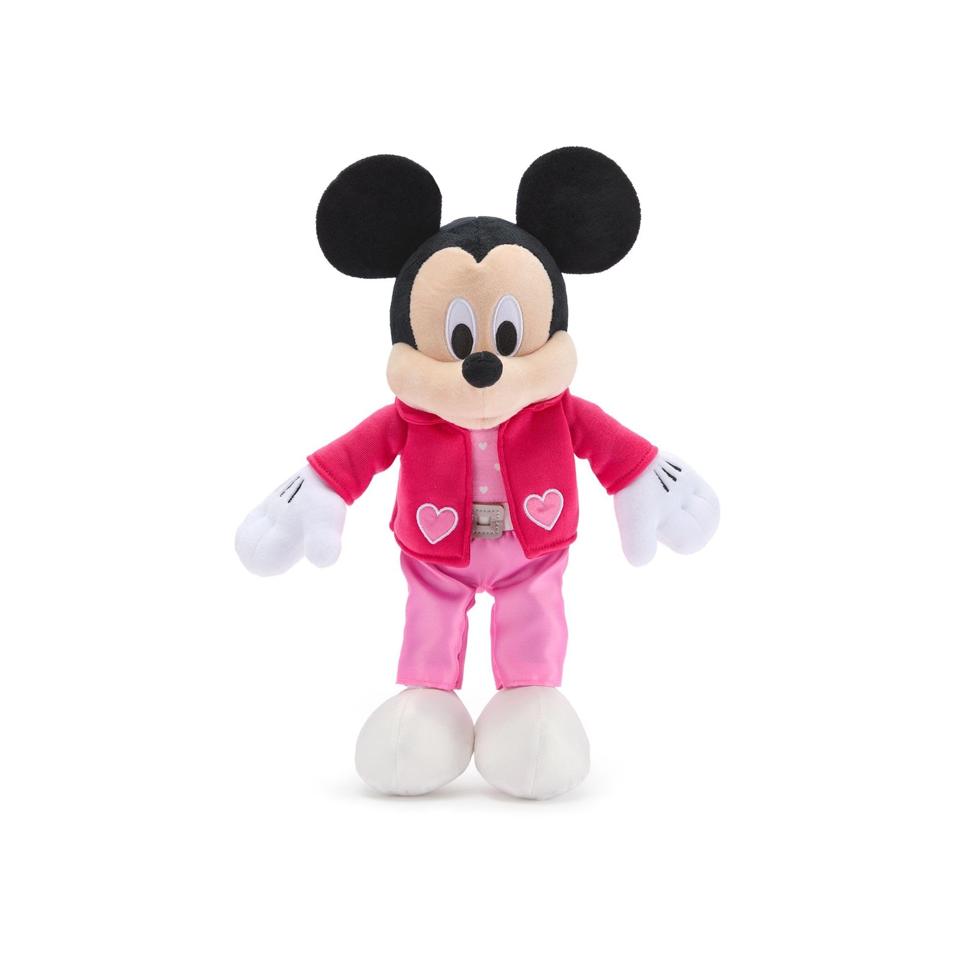 Disney Store Official Mickey Mouse Plushie in Retro Leisure Suit with Embroidered Details - Valentine's Day 2026 Plush - Disney Gift, Mickey Mouse