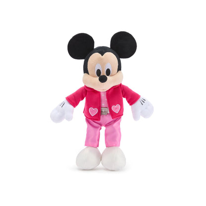 Disney Store Official Mickey Mouse Plushie in Retro Leisure Suit with Embroidered Details - Valentine's Day 2026 Plush - Disney Gift, Mickey Mouse